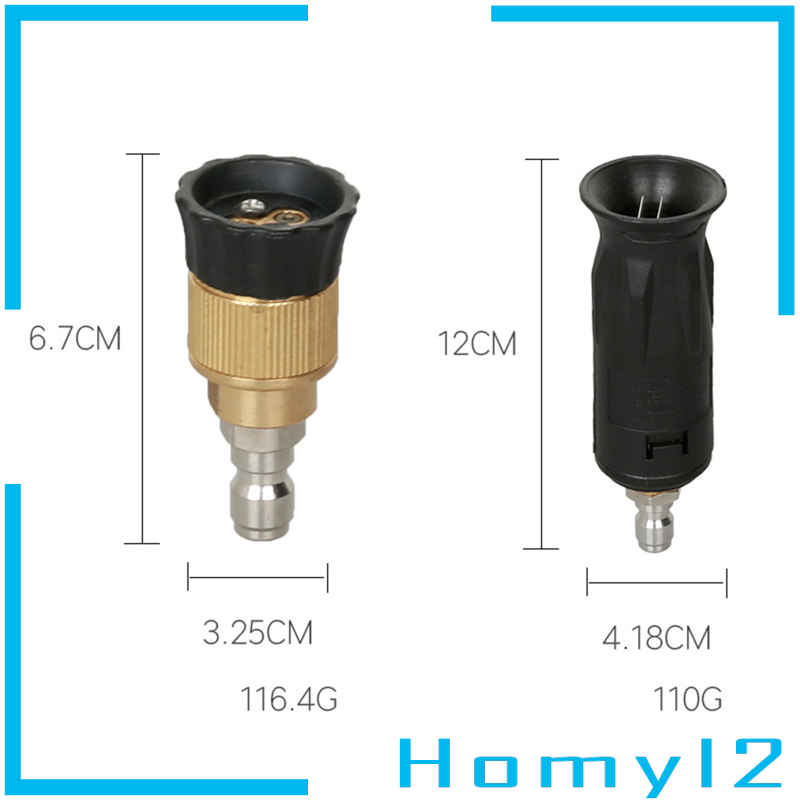 (Homyl2) Nozzle Washer Tekanan Tinggi 1 / 4 &quot;