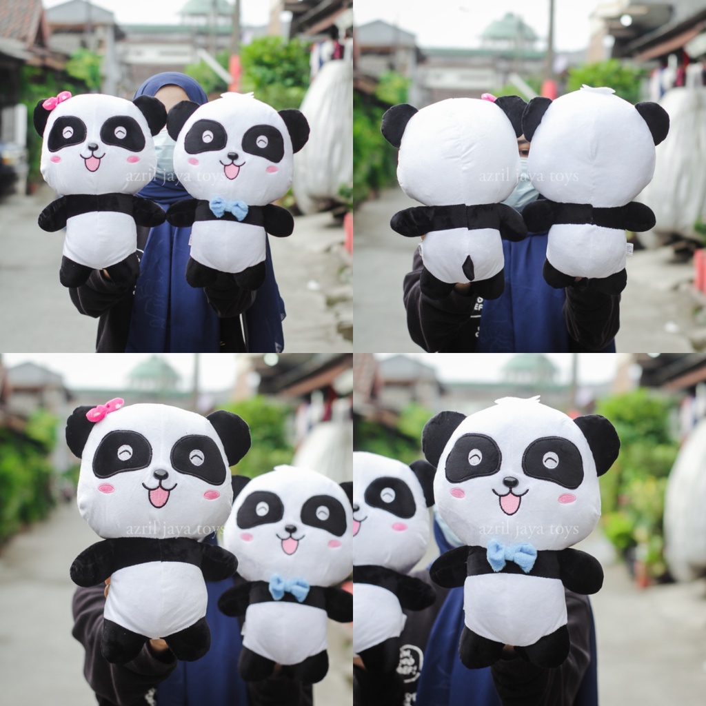 Boneka babybus / Boneka karakter panda kiky dan miu miu ukuran 35 cm