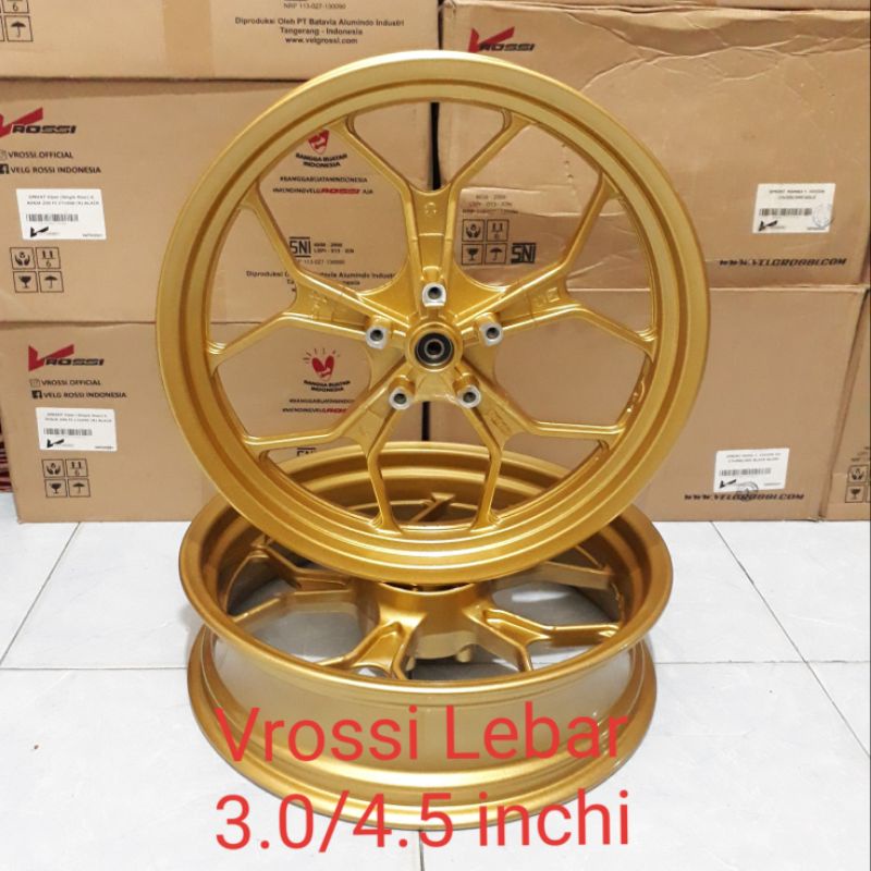 Velg R15 V2 V1 V Rossi Double Disc pelek racing Vrossi Triple Disk R15 old lebar 3.0/4.5x17 Ring 17