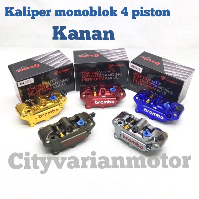 Kaliper Monoblok 4p Piston Kaliper Barcode Universal Beat Vario Mio Scoopy Vixion Ninja Nmax Pcx