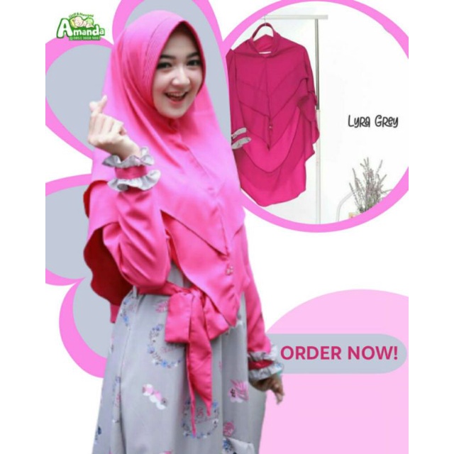 KHIMAR LYRA by SHEIKA HIJAB MAGENTA