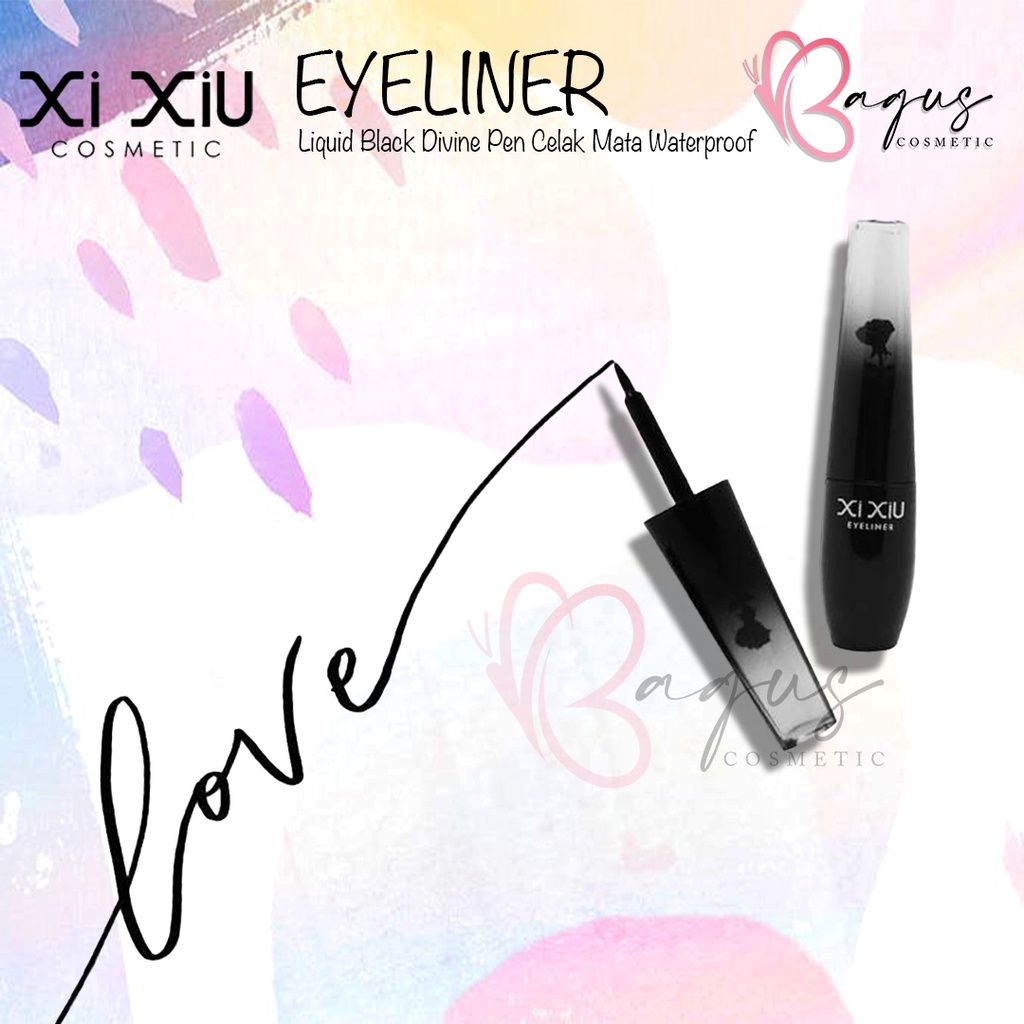 ⭐BAGUS⭐ XI XIU EYELINER | Liquid Black Divine Pen Celak Mata Waterproof Stamp