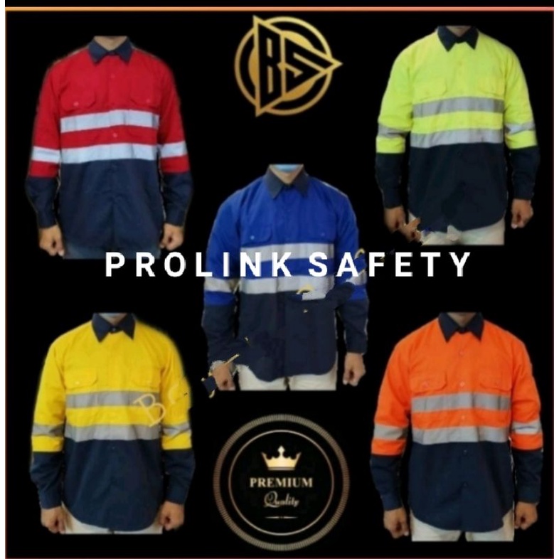 SERAGAM SAFETY 6 WARNA EMBLE K3 BENDERA PREMIUM