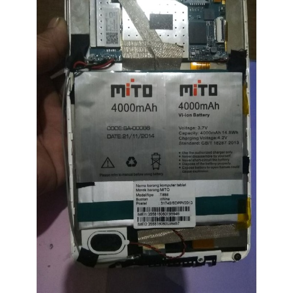 batre tab Mito t888 ori