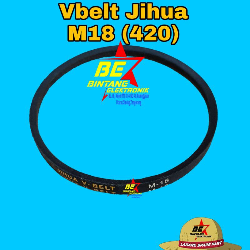 VBELT M18 V-BELT MESIN CUCI M-18 V BELT M 18 VBELT JIHUA 420