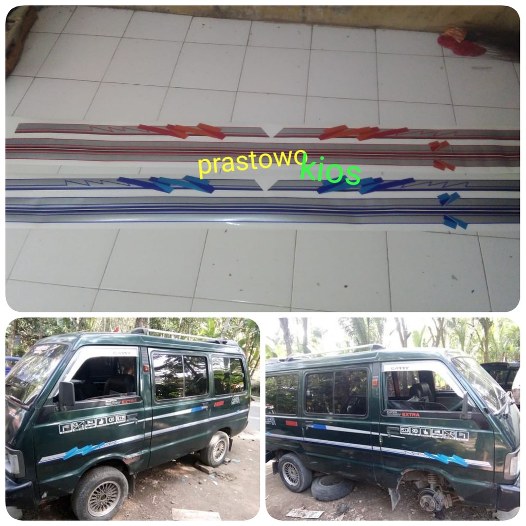 Lis body sticker striping stiker carry zebra Hijet jetstar