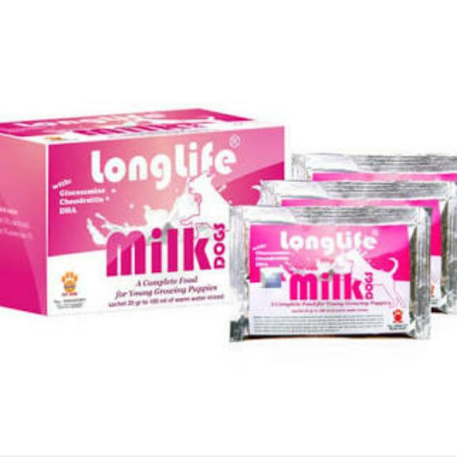 Longlife SUSU PUPPY anak ANJING @sachet pink susu anjing