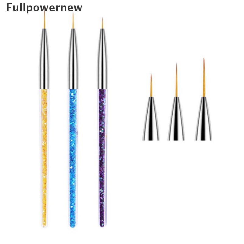 [FULL] 3pcs/set Nail Art Liner Painting Pen light therapy carving pen Brush Acrylic UV