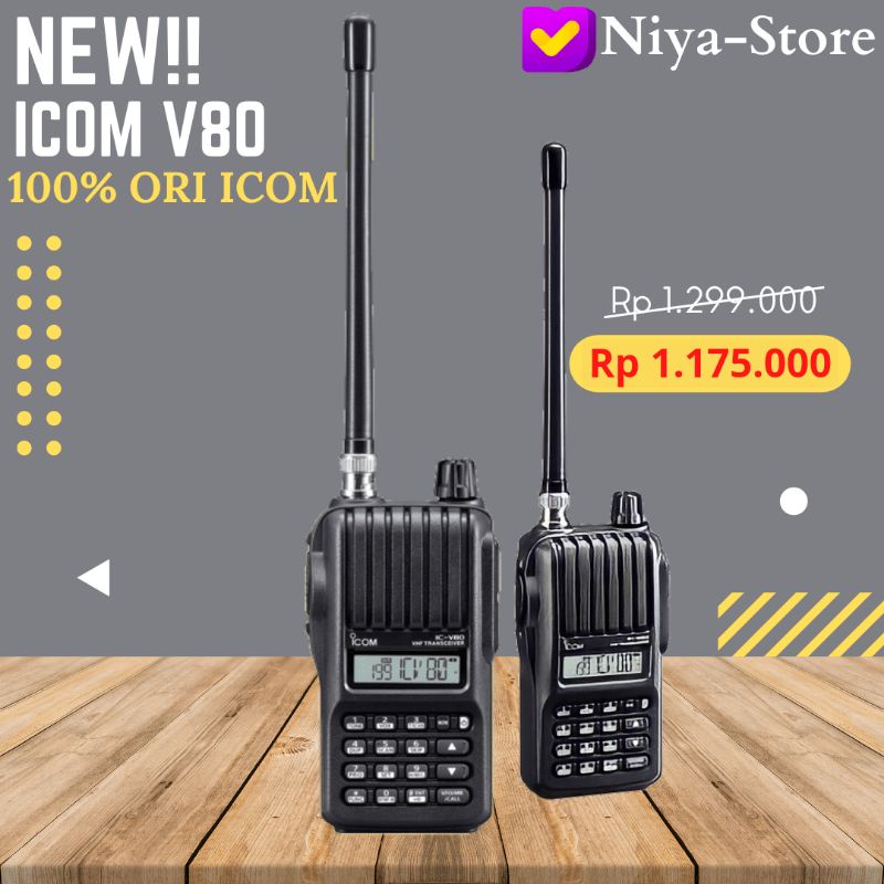 ICOM V80 / ICV80 / IC-V80 Lithium VHF Original Icom