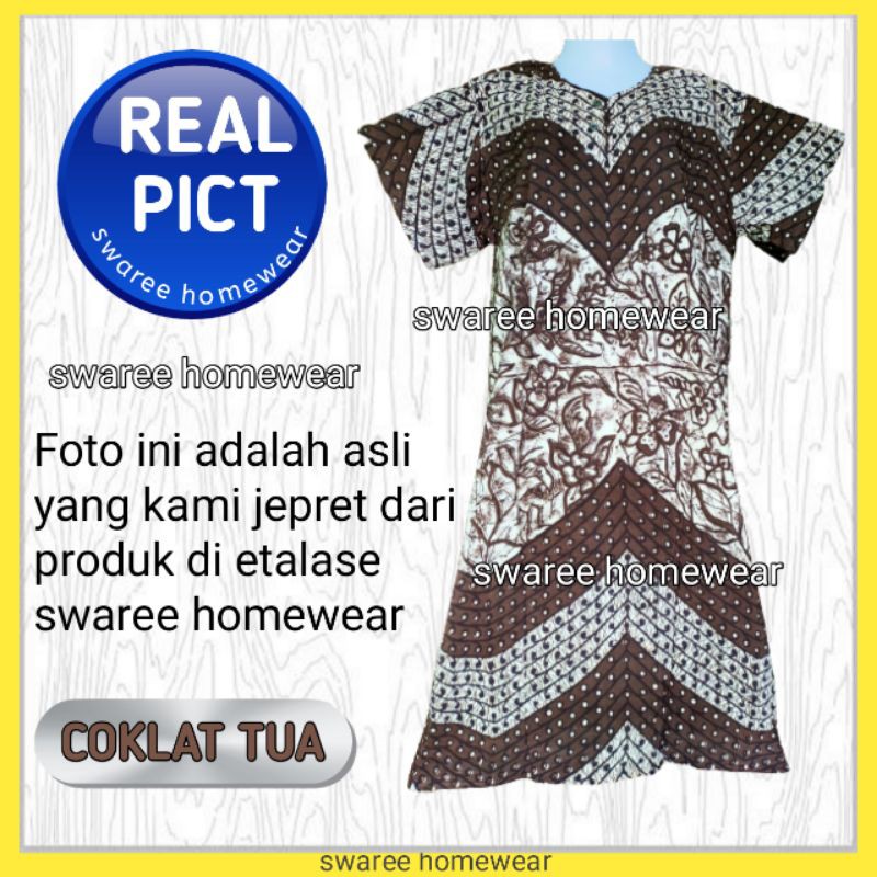 Daster Batik Jumbo Busui Murah Daster Pekalongan Rayon Baju Batik Wanita Bisa Pilih Warna