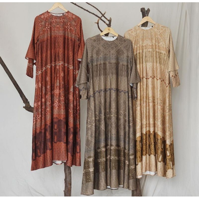 EPHESUS DRESS HEAVEN LIGHTS (OLIVE)