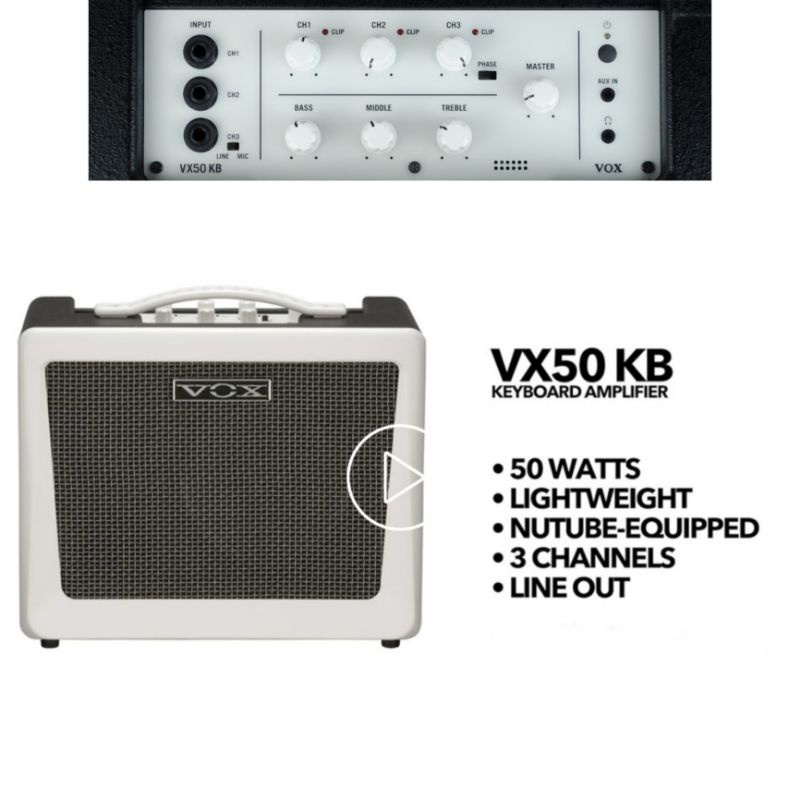 VOX VX50 KB AMPLIFIER KEYBOARD VX50KB - 50w Speaker  1x8