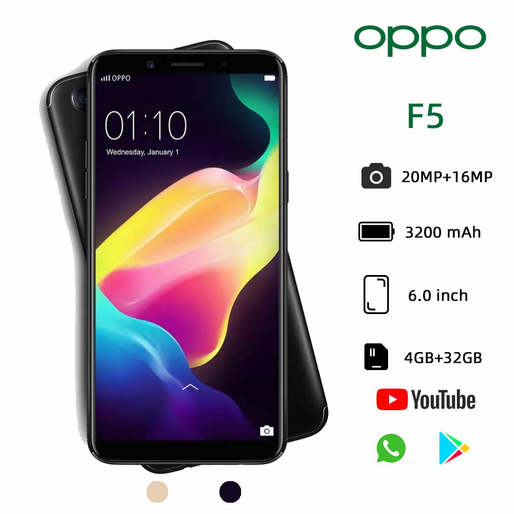 HP OPPO F5 20MP Beauty Camera 6.0INCH RAM 4GB ROM 32/64GB