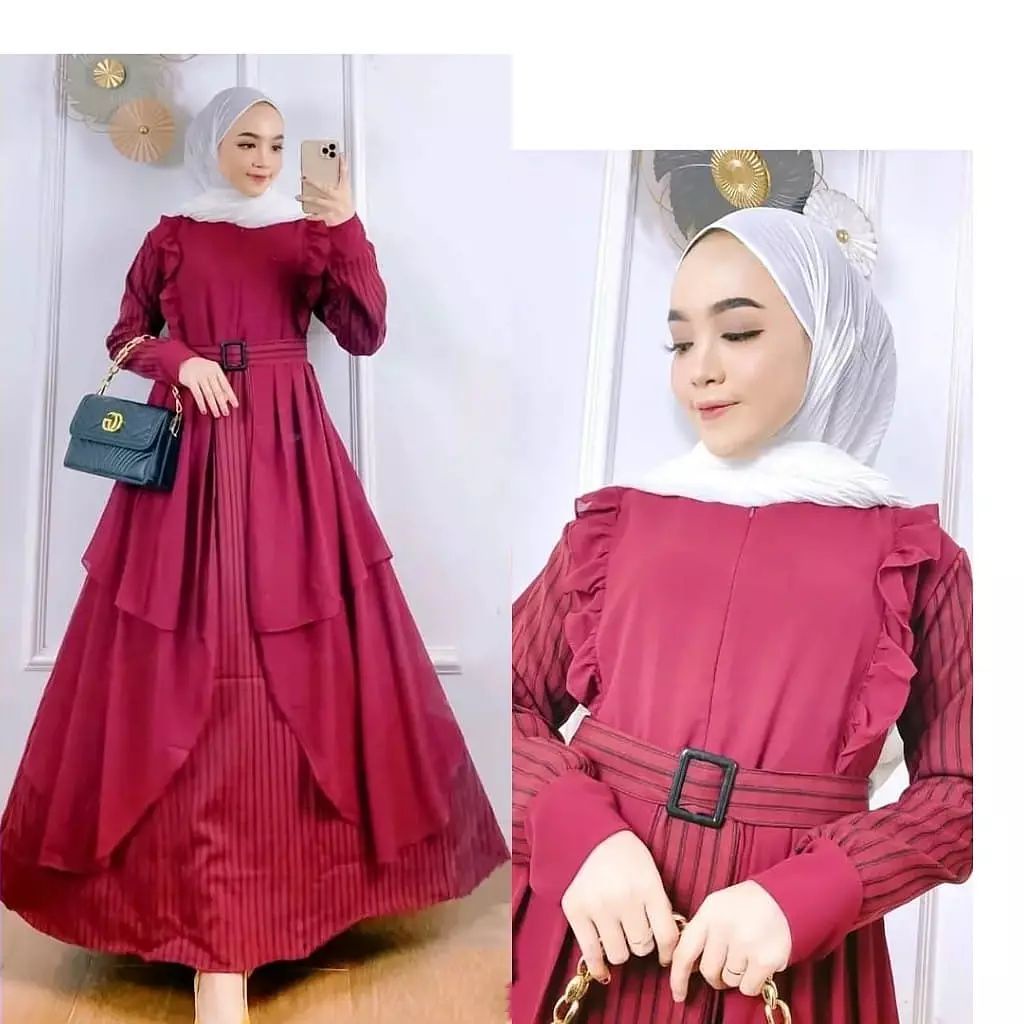 Galery Shope isyanti maxy 09 -Pakaian Wanita Terbaru - Pakaian Mualim Modern -Baju DRess Modern 2021