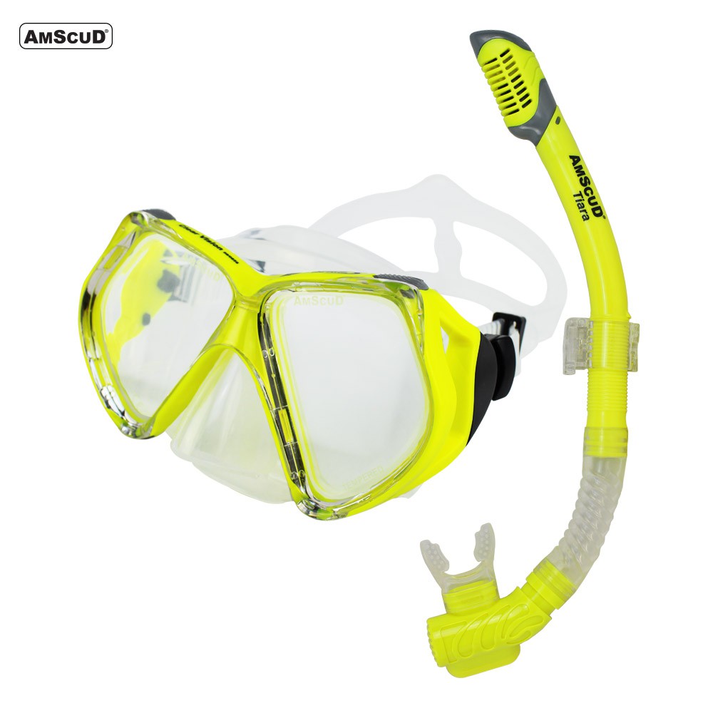 Ivation Dry Snorkel Scuba Diving for Swimming Snorkeling Snorkeling with Purge Valve for Easy Snorkel Clearing 
