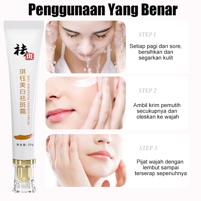 【Barang spot】Krim Pemutih Cream Bintik Esensi Pemutih/Penghilang Bintik Hidrat Pelembab Mencerahkan Melanin Hapus Chloasma Bintik Bintik-Bintik Penuaan Anti Kerut Whitening Freckle Cream Anti-Wrinkle Hydrating Serum