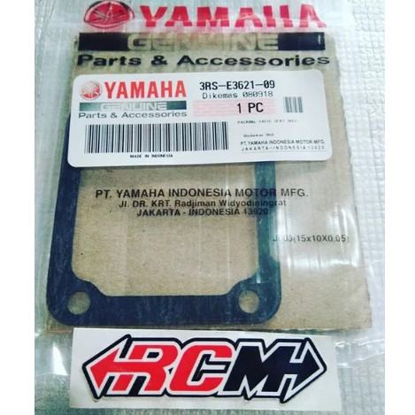 3RS-E3621-09 PACKING VALVE SEAT PERPAK GASKET PAKING MEMBRAN KATUP RXZ RZR TOUCH ORI YAMAHA ASLI