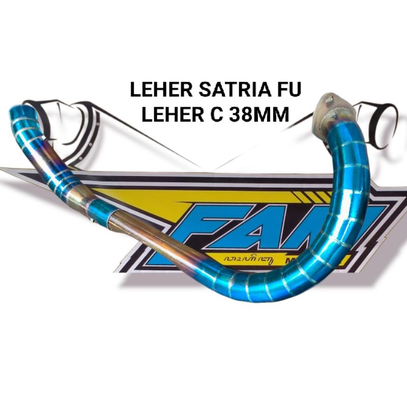 Leher Leheran Knalpot Satria Fu Model C  Bluemoon