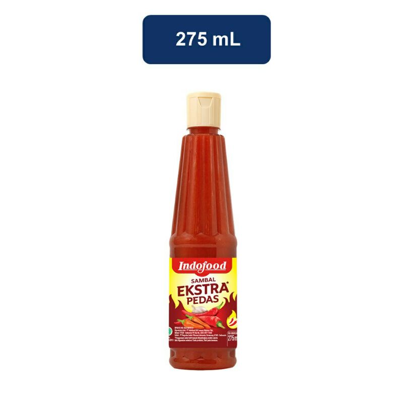 

INDOFOOD saus sambal extra pedas 275ml .