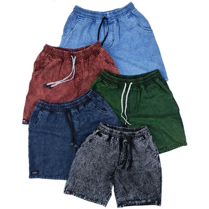 Celana Jeans Pendek Pria Snow acid Sandwash premium muara jeans