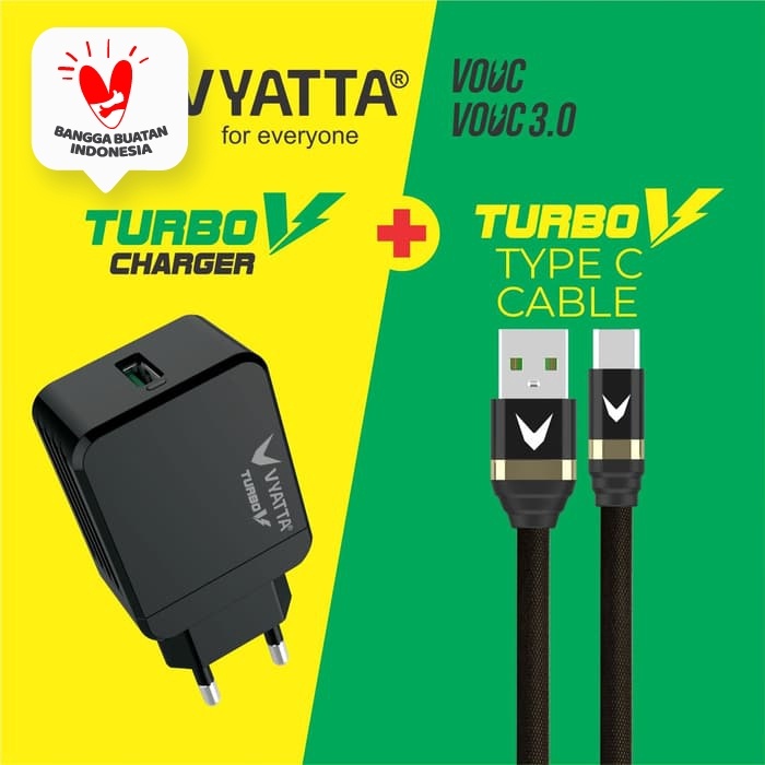 VYATTA BUNDLE TURBO V CHARGER + V CABLE USB TYPE C - VOOC 3.0