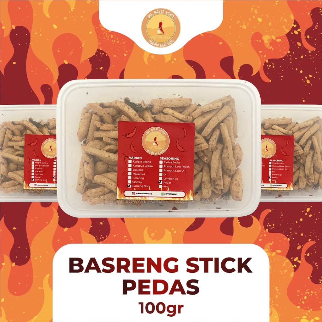 Basreng Stick / Baseng Viral Daun Jeruk 100gr