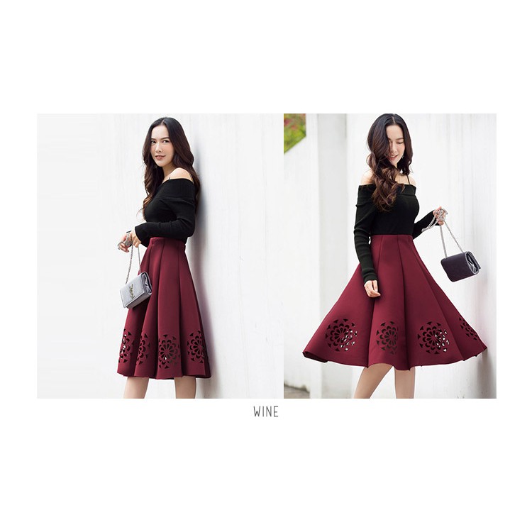 KARAKOREA 8-65 Baby Angel skirt Rok ngembang Rok Midi Rok tebal