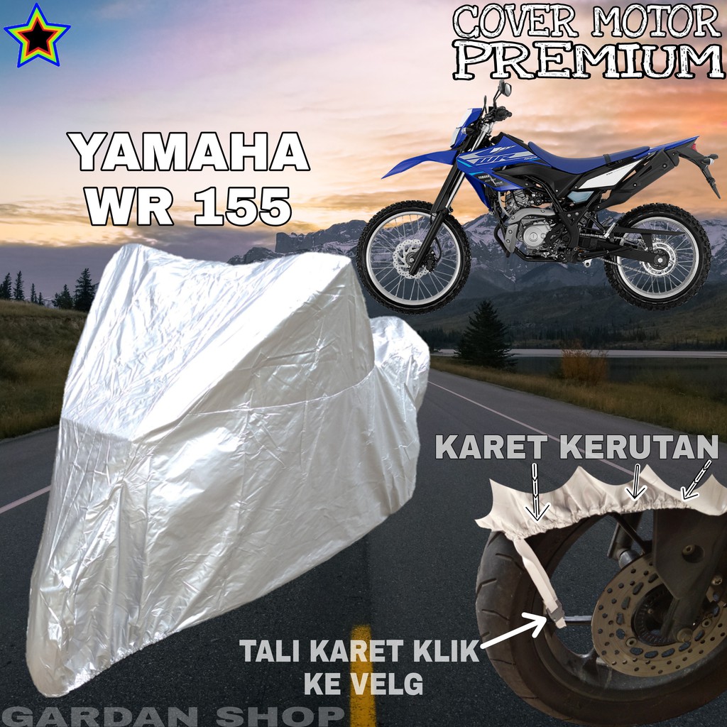 Sarung Motor YAMAHA WR 155 SILVER POLOS Body Cover Penutup Motor Yamaha Wr PREMIUM