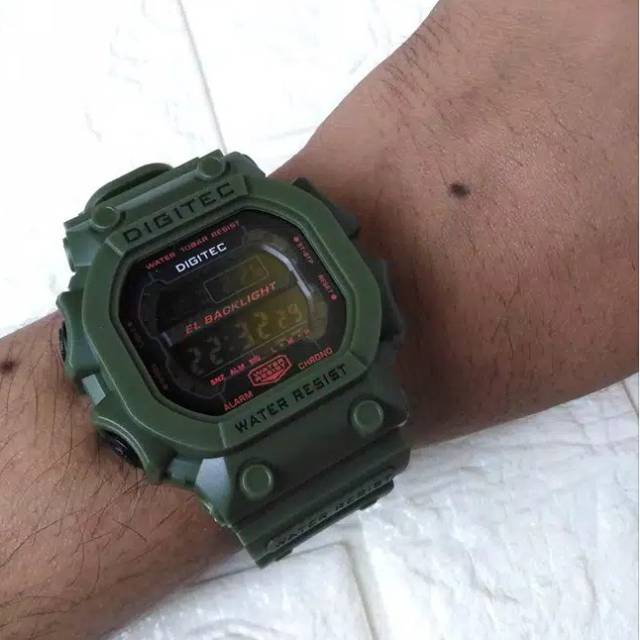 Jam tangan sport green army digitec kingkong original