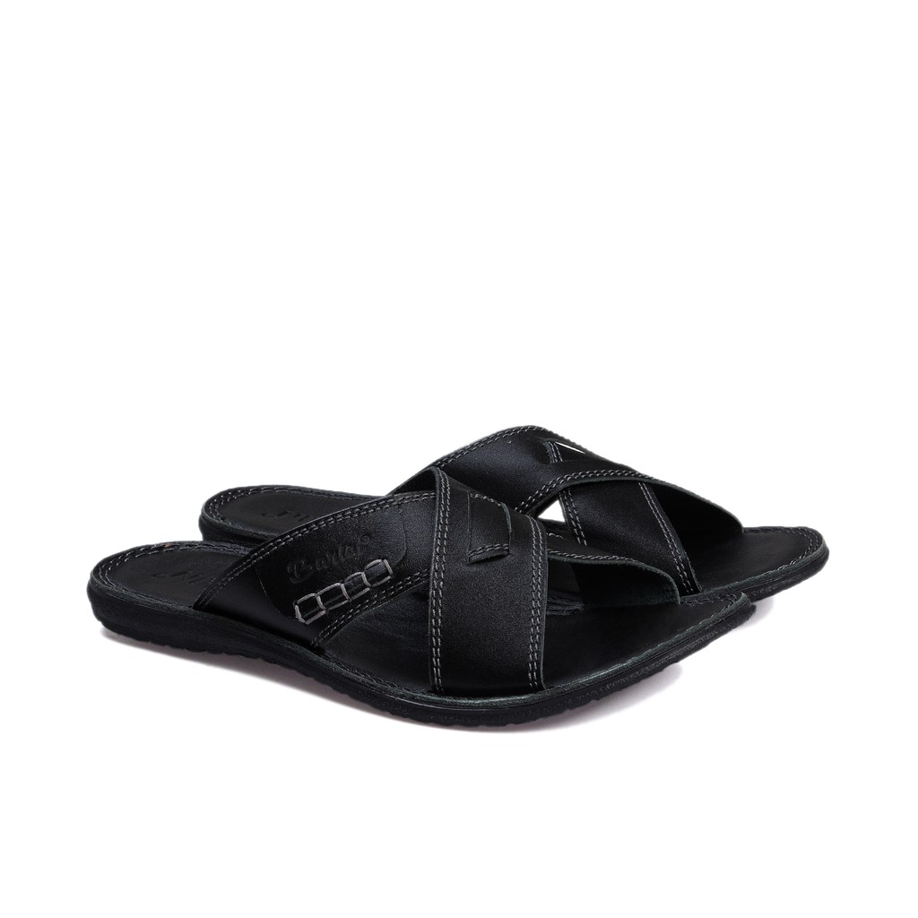 Sandal Casual Kulit Pria - Sendal Terlaris Slop Barlin Original - SM05