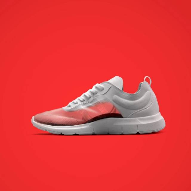 Sepatu NAH Project x axe_id with makna MonoTranslucent Clear White