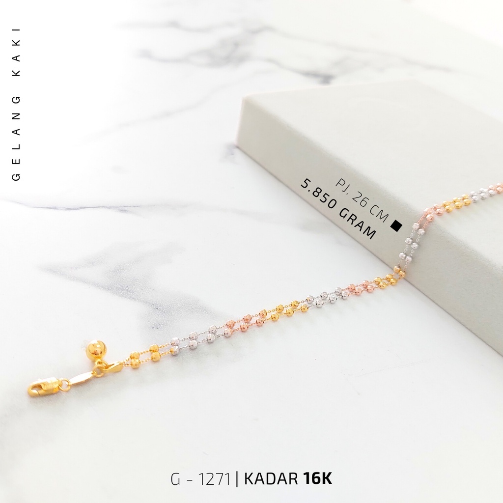 GELANG KAKI JEDAR 3 WARNA CANTIK MENARIK FASHION TERBARU