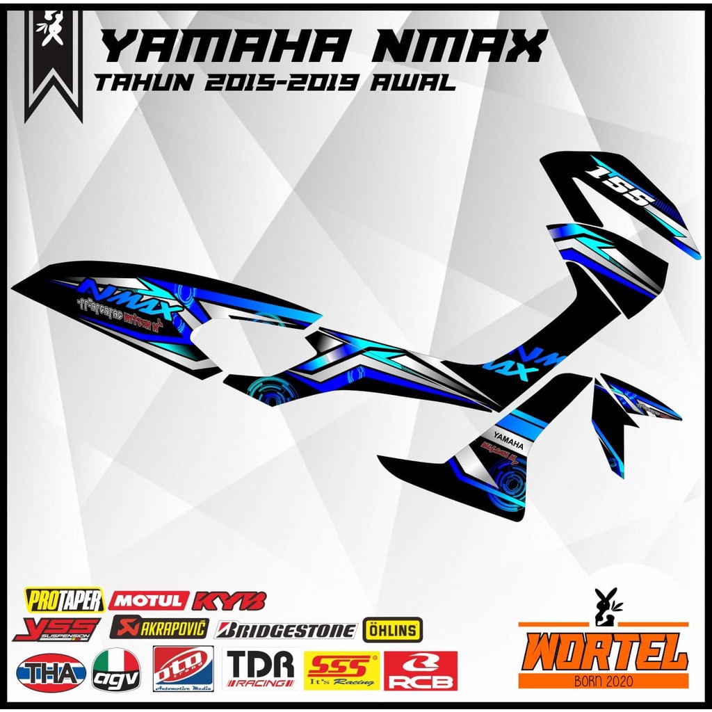 Striping NMAX-Stiker Lis Decal Motor NMAX Racing Keren