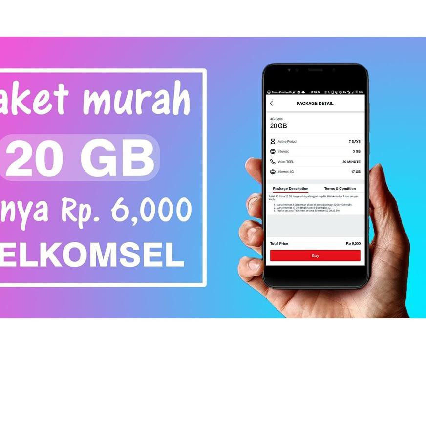 Bisa Cod Telkomsel 20gb 7hari Rp 6000 Terlaris Shopee Indonesia
