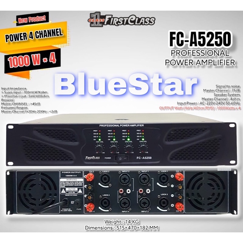 Power Firstclass FC A5250 Original Amplifier FirstClass FC A 5250