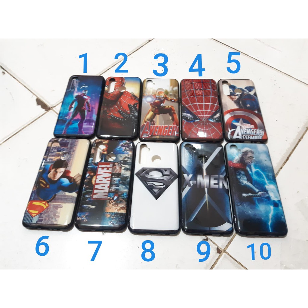 CASING SILICON 3D MARVEL SUPER HERO AVANGERS CASE REALME 5 PRO CASE FASHION