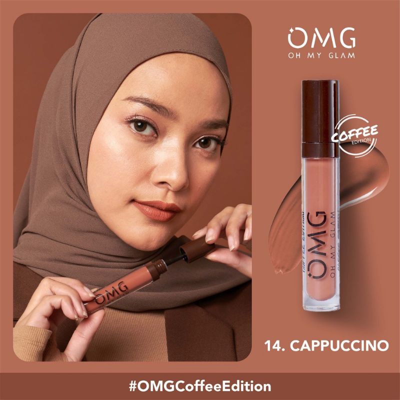 OMG Oh My GLAM Matte Kiss Lip Cream Coffee Edition