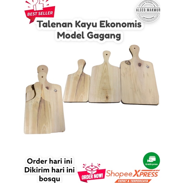 Talenan Kayu Ekonomis Model Gagang