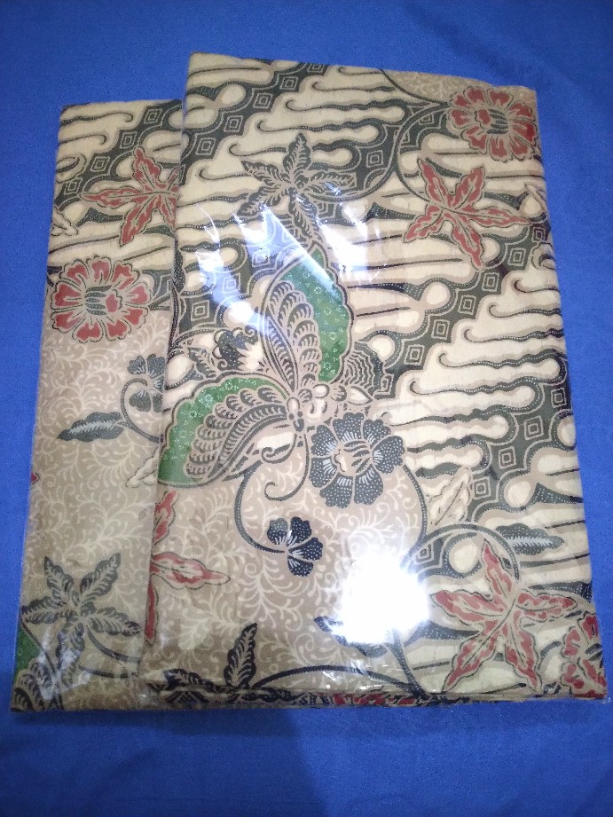 Kain Batik Solo (cabut) Motif Sogan Colet Parang Peksi