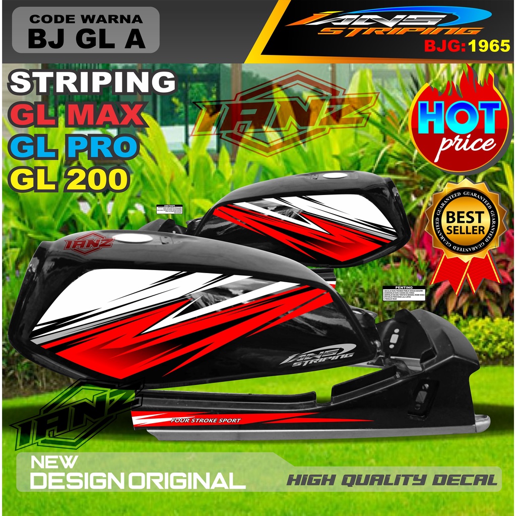 STRIPING MOTOR GL MAX GL PRO GL 100 / STRIPING MOTOR GL TERBARU / STIKER MOTOR TERMURAH / STRIPING GL MAX / STIKER GL PRO / STIKER MOTOR