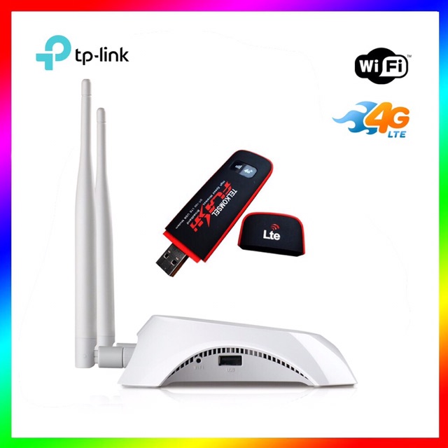 Paket MURAH Hotspot TP-Link TL-MR3420 Dan Advance DT-100 4G LTE USB Modem