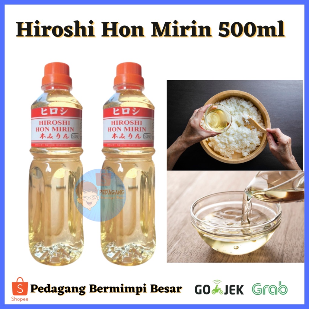 Hiroshi Hon Mirin 500ml / Mirin / Bumbu Masak Manis Jepang/ Mirin 500ml