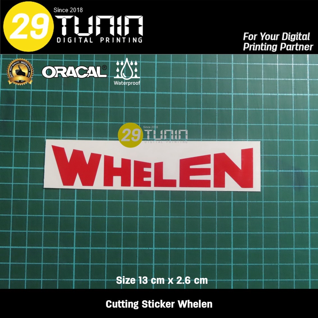 Cutting sticker automotive whelen