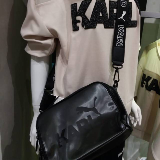 PUMA X KARL SLING BAG BLACK