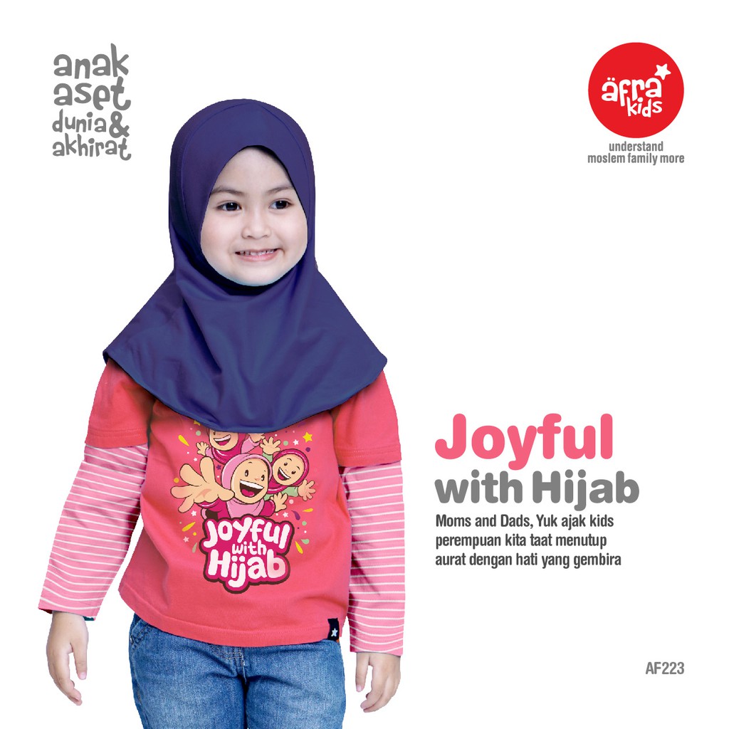 Kaos Anak Muslim Afrakids Lengan Panjang - T-Shirt Anak