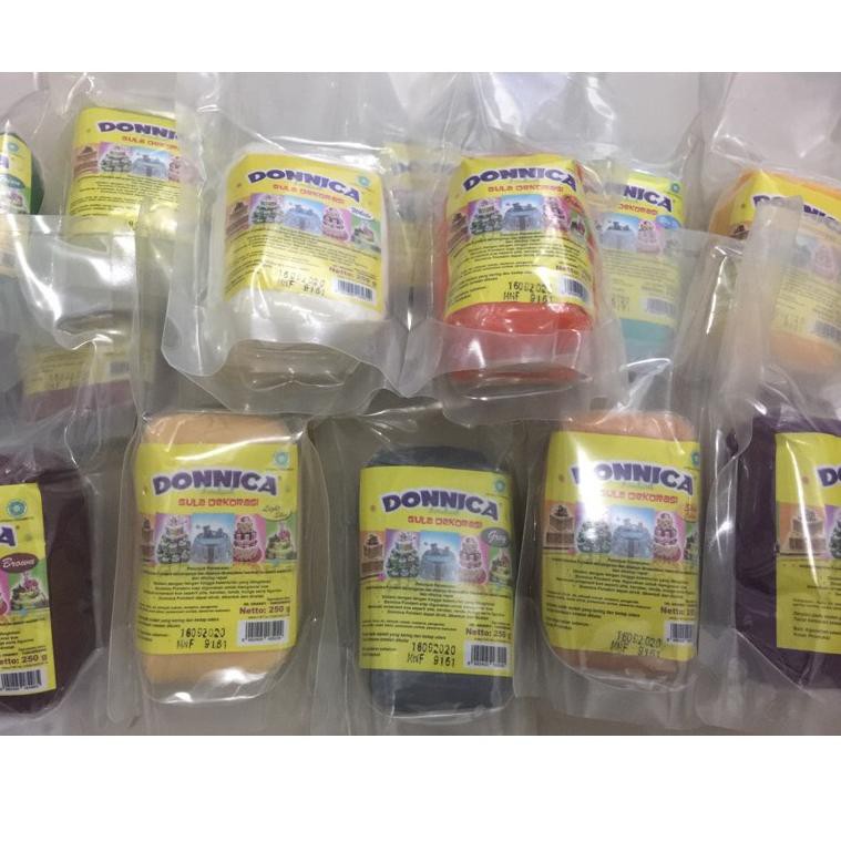 

Diskon's lebaran Donnica Fondant Gula Dekor Putih Warna 250gr C57C1 .,,|