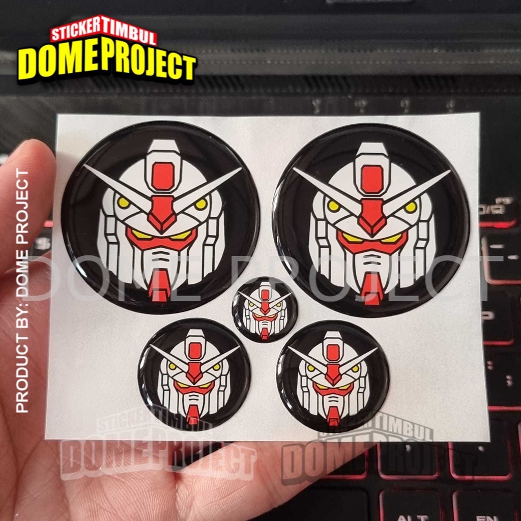 STIKER NMAX STIKER MOTOR STIKER AEROX GUNDAM HEAD STIKER EMBLEM NMAX AEROX LEXI STIKER MOTOR 1 SET