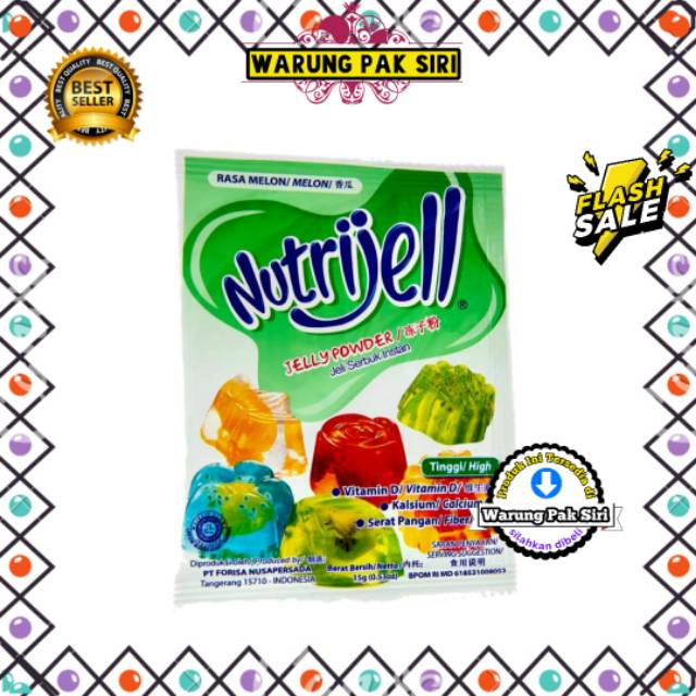 

NUTRIJELL MELON Jelly Powder 10gr (jember)