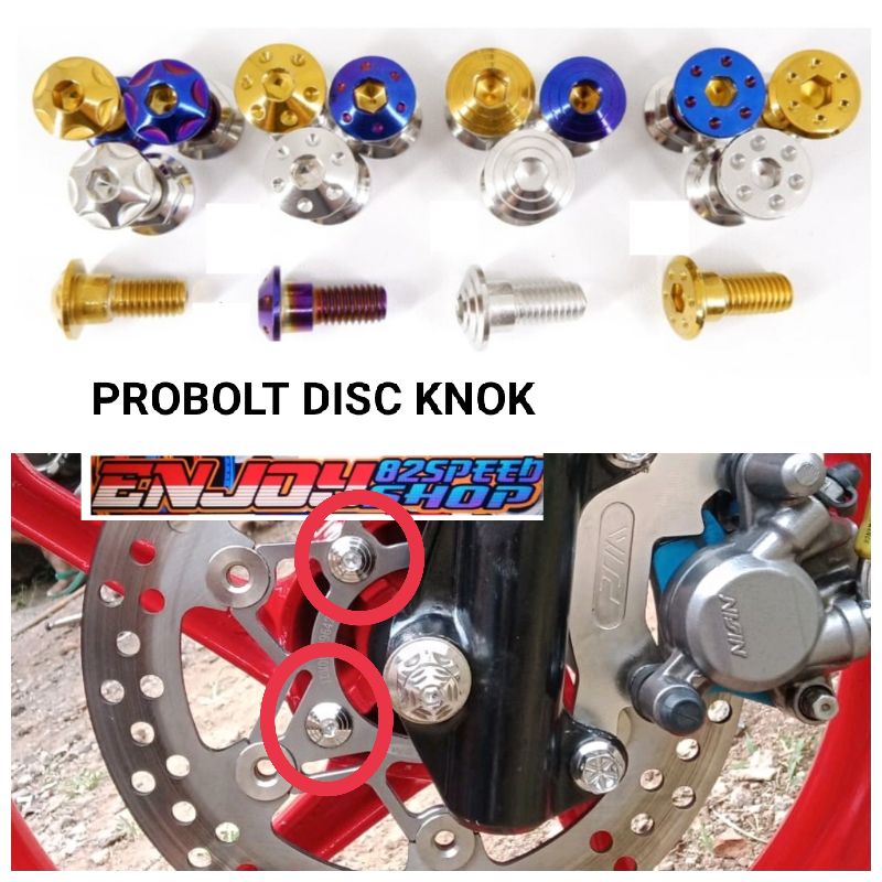 Baut pb Probolt Disc Cakram Honda model knok M8 thailand ( harga satuan )