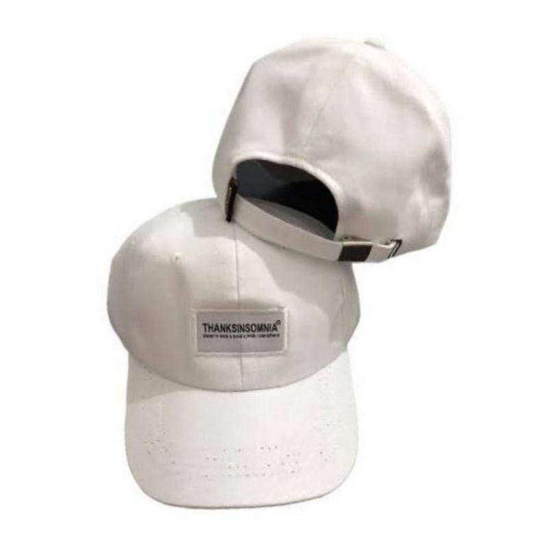 Topi THANKSINSOMNIA Baseball Bordir Korea Pria Wanita
